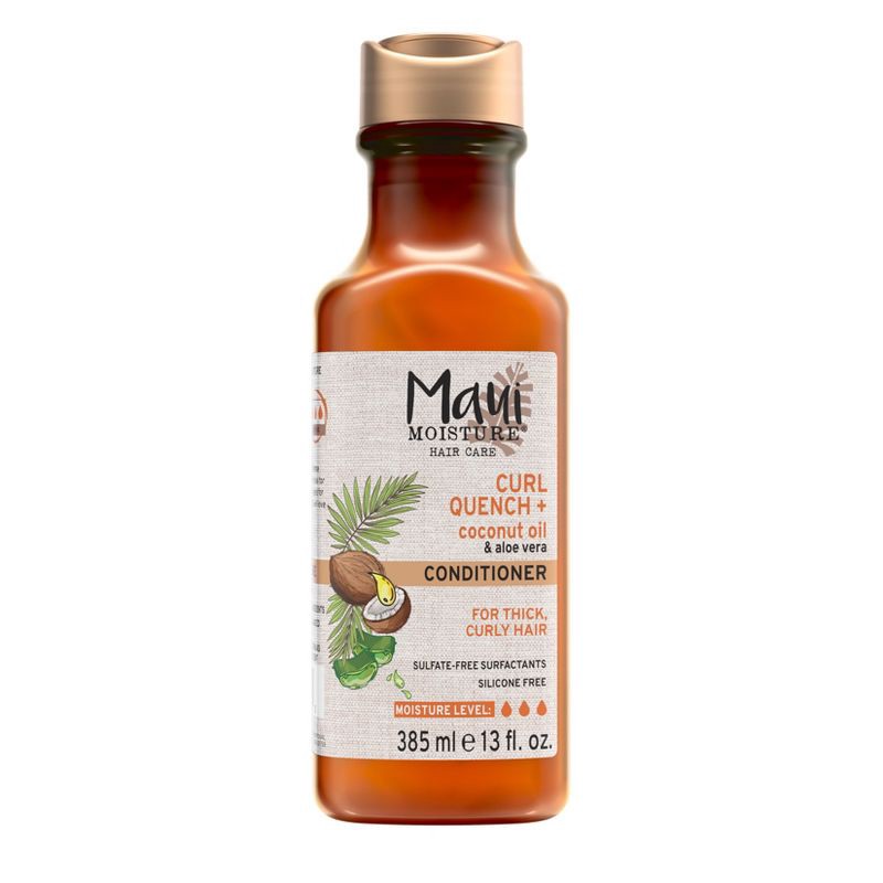 slide 1 of 14, Maui Moisture Curl Quench + Coconut Oil Conditioner for Thick Curly Hair - 13 fl oz: With Aloe, Sulfate-Free, Vegan, Liquid Form, 13 fl oz