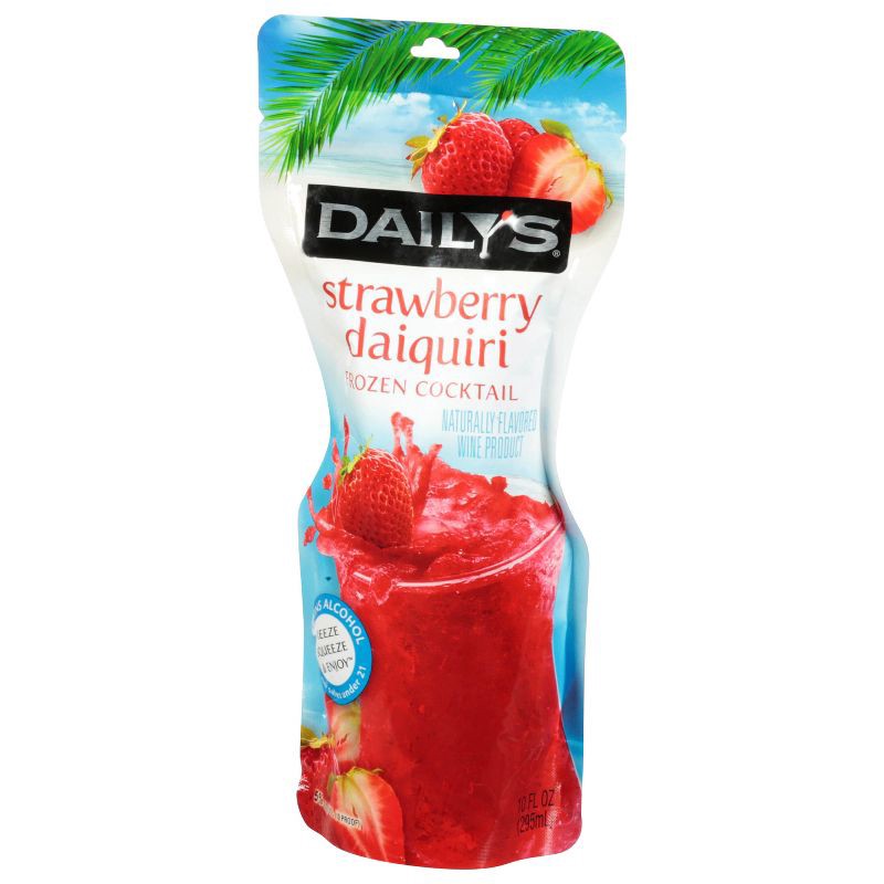 slide 3 of 8, Daily's Cocktails Daily's Strawberry Daquiri Frozen Cocktail - 10 fl oz Pouch, 10 fl oz