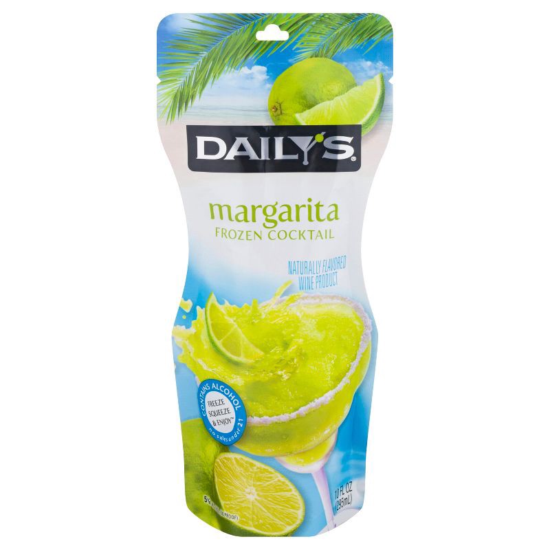 slide 1 of 8, Daily's Cocktails Daily's Margarita Frozen Cocktail - 10 fl oz Pouch, 10 fl oz