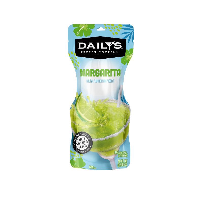 slide 1 of 8, Daily's Cocktails Daily's Margarita Frozen Cocktail - 10 fl oz Pouch, 10 fl oz