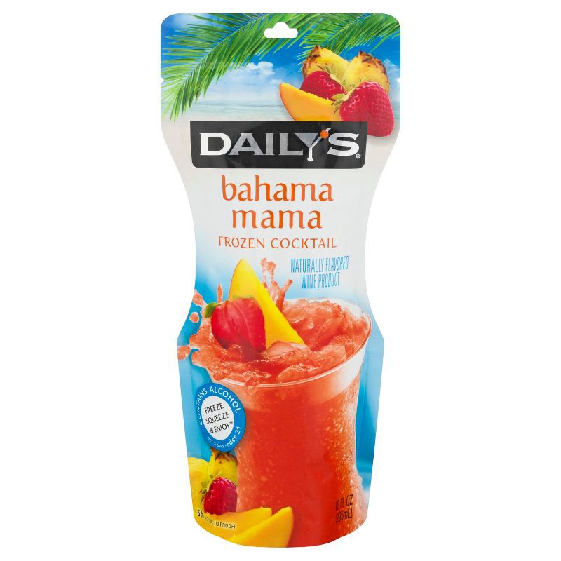 slide 1 of 8, Daily's Cocktails Daily's Bahama Mama Frozen Cocktail - 10 fl oz Pouch, 10 fl oz