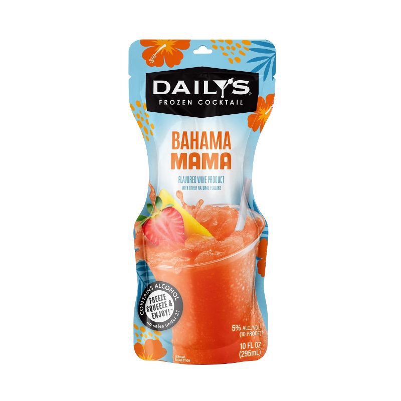 slide 1 of 8, Daily's Cocktails Daily's Bahama Mama Frozen Cocktail - 10 fl oz Pouch, 10 fl oz
