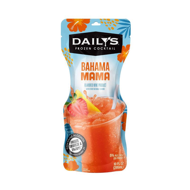 slide 1 of 8, Daily's Cocktails Daily's Bahama Mama Frozen Cocktail - 10 fl oz Pouch, 10 fl oz