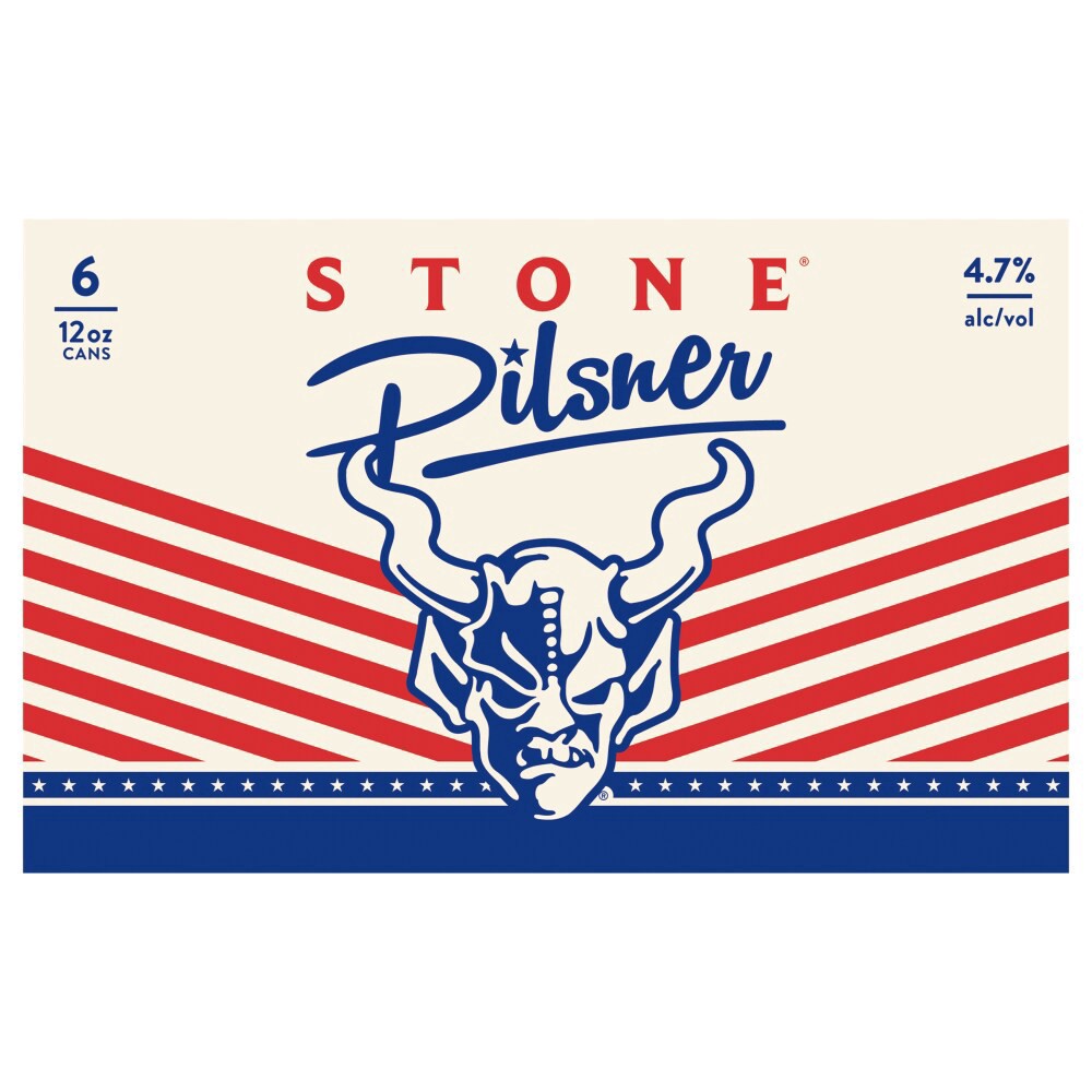 slide 1 of 1, Stone® Domestic Pilsner Beer, 6 ct; 12 oz