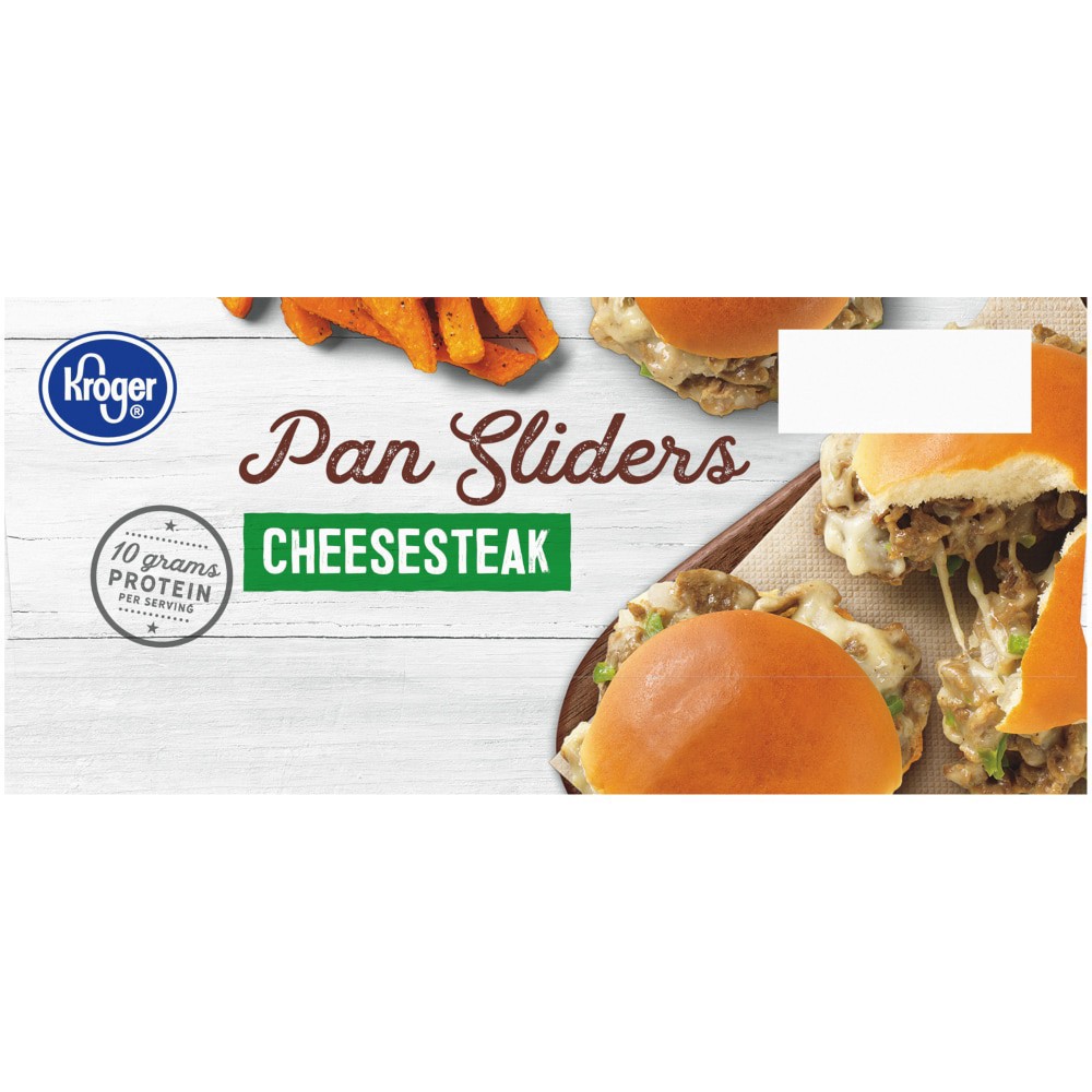 slide 5 of 6, Kroger Cheesesteak Pan Sliders, 6 ct