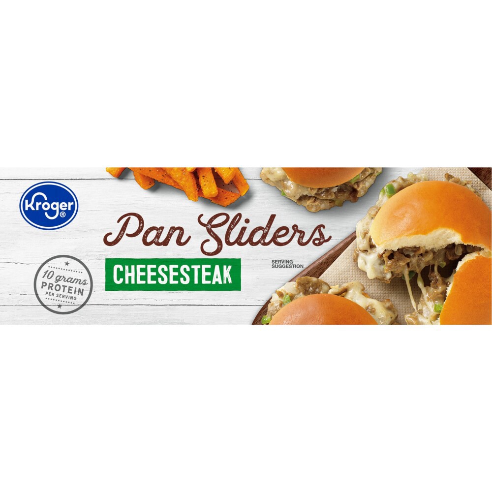 slide 6 of 6, Kroger Cheesesteak Pan Sliders, 6 ct