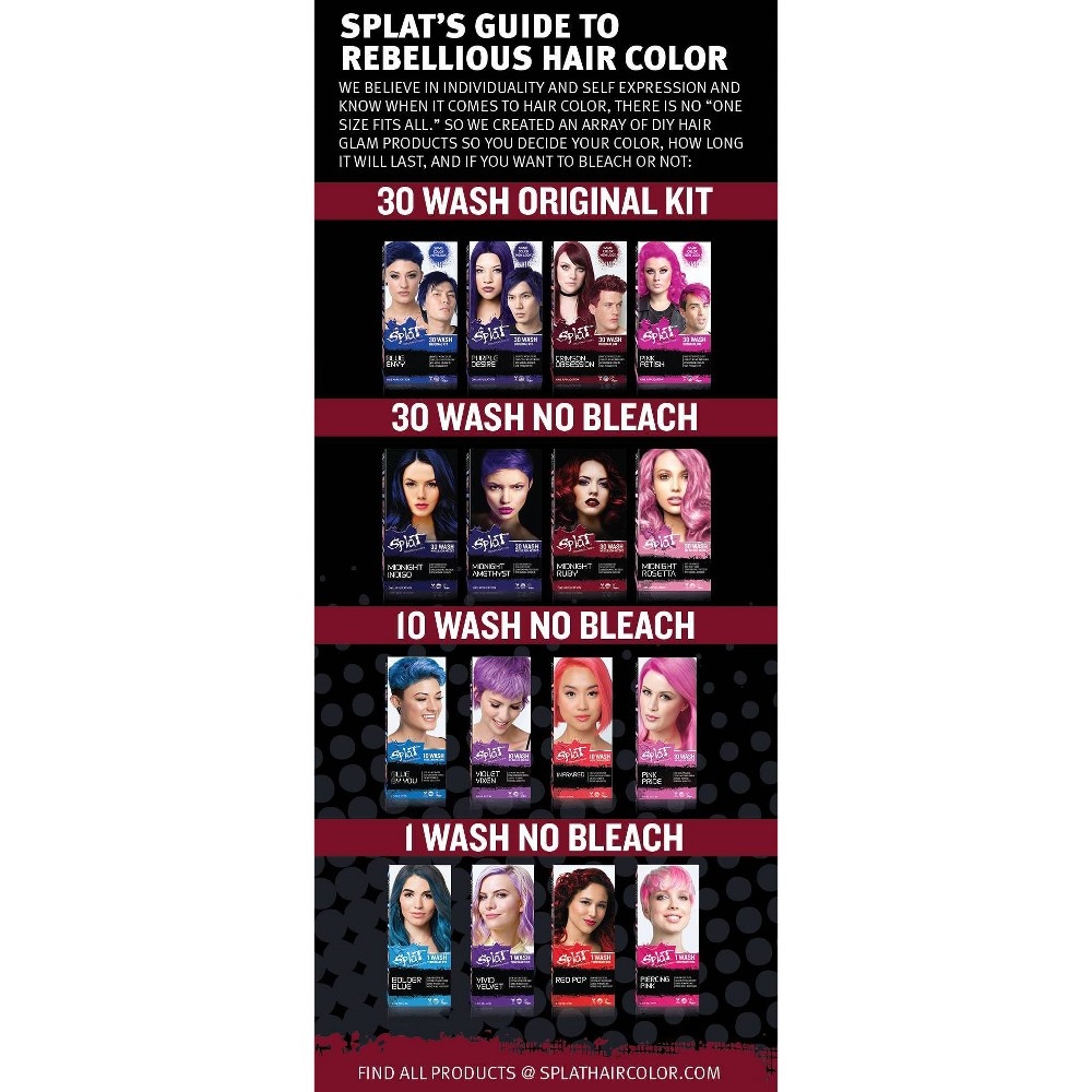 slide 4 of 5, Splat Midnight Hair Color - Ruby, 6 fl oz