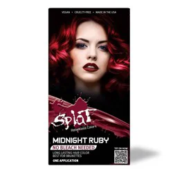 Splat Midnight Kit Semi Permanent Hair Color - Ruby - 6.75 fl oz