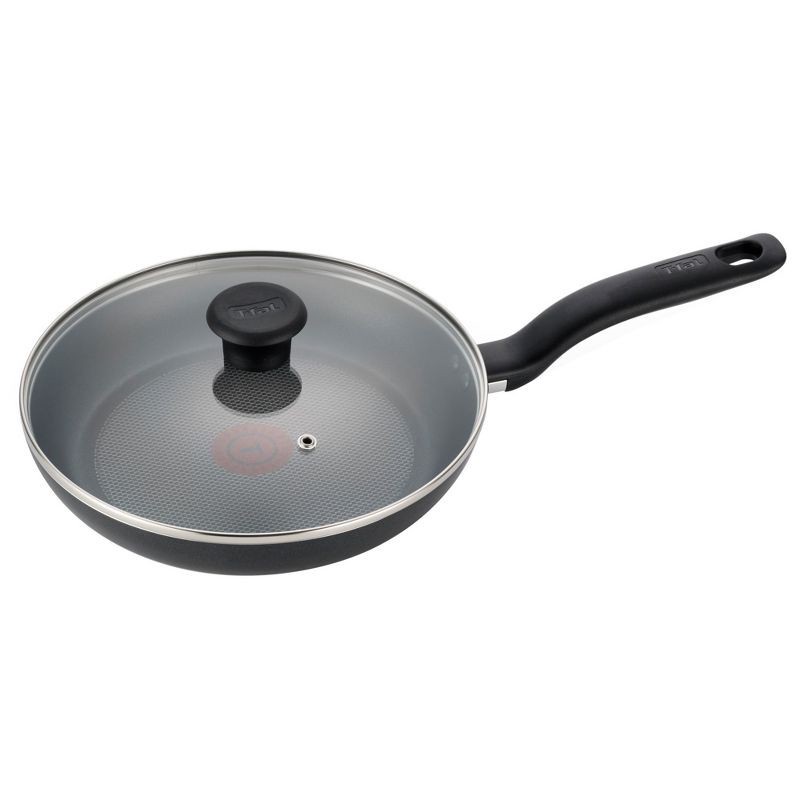 slide 1 of 10, T-Fal Simply Cook 10.5" Nonstick Fry Pan with Lid Black, 1 ct