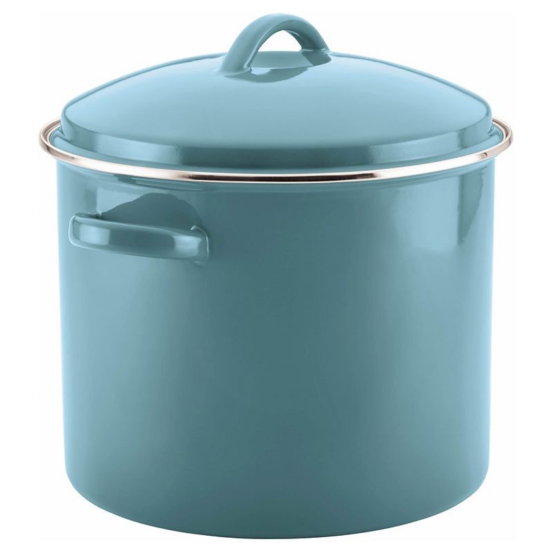 Farberware 16qt Porcelain Enamel Covered Stock Pot Aqua in 2023