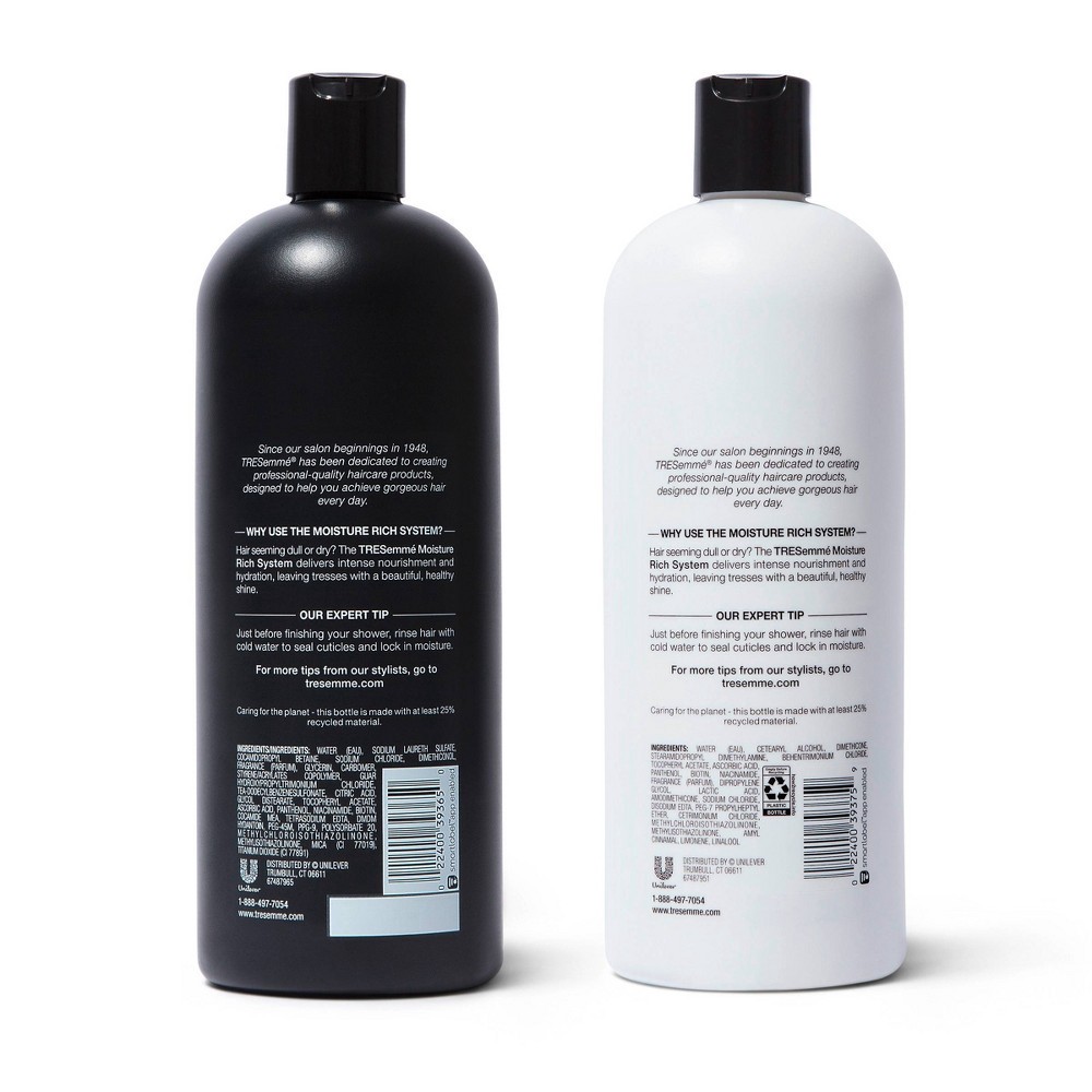 slide 2 of 6, Tresemme Moisture Rich Shampoo and Conditioner - 56 fl oz/2ct, 56 fl oz, 2 ct