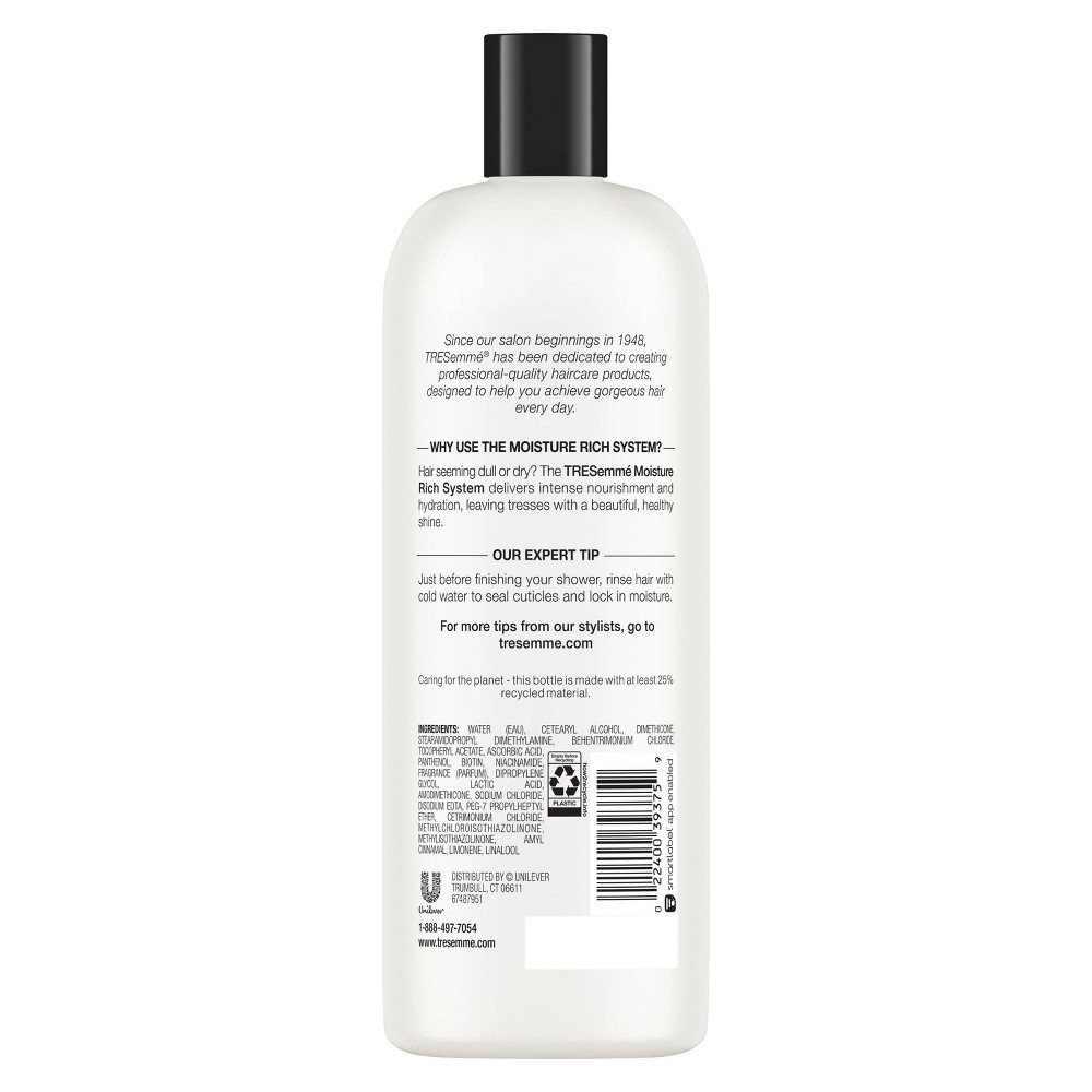 slide 3 of 6, Tresemme Moisture Rich Shampoo and Conditioner - 56 fl oz/2ct, 56 fl oz, 2 ct
