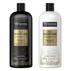 Tresemme Rich Moisture Shampoo and Conditioner Rich Moisture 2 ct for Dry Hair Formulated With Vitamin E and Biotin - 28oz