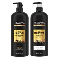 Tresemme Rich Moisture Shampoo and Conditioner Rich Moisture 2 ct for Dry Hair Formulated With Vitamin E and Biotin - 28oz