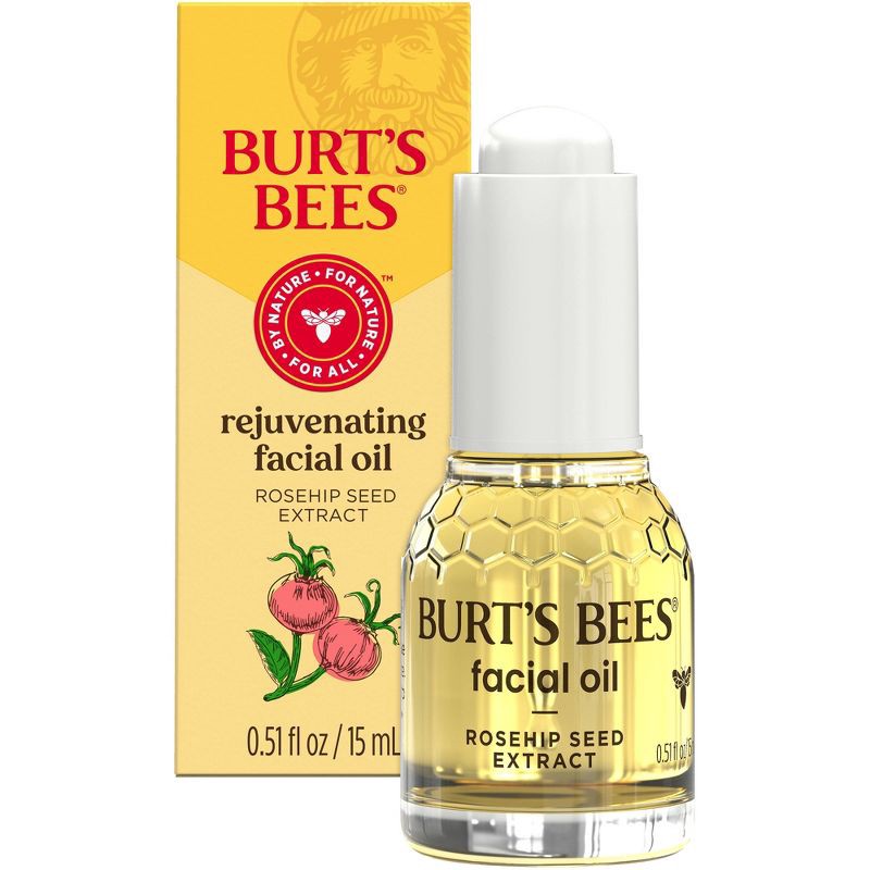 slide 1 of 18, Burt's Bees Complete Nourishment Facial Oil - 0.51 fl oz, 0.51 fl oz