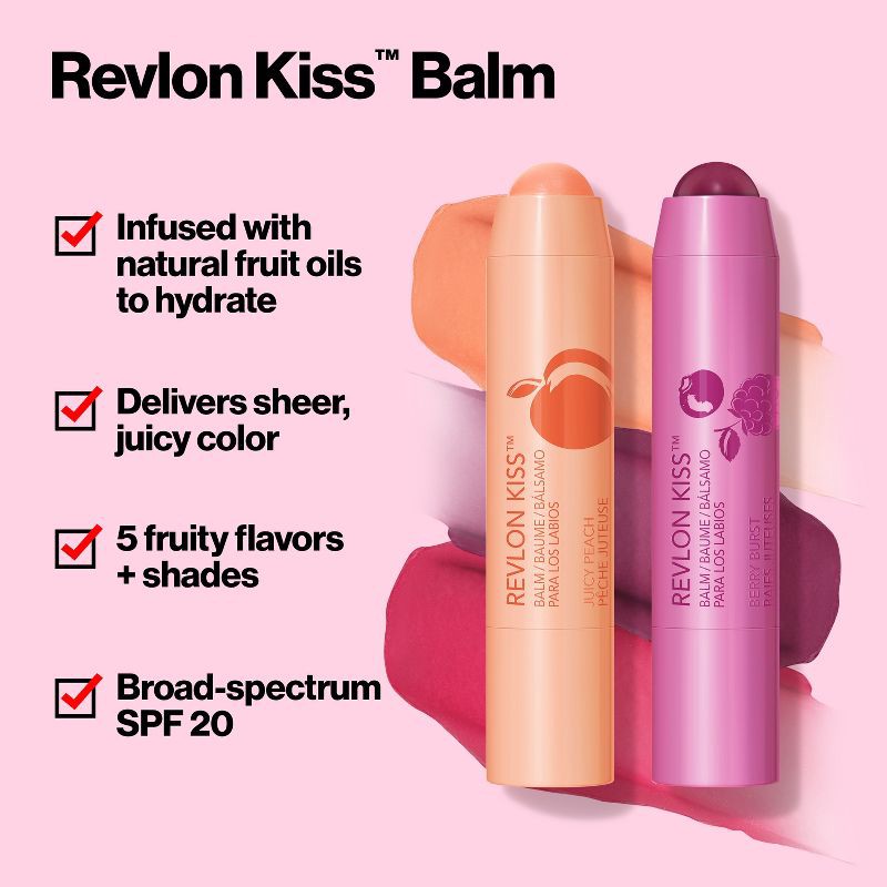 slide 4 of 8, Revlon Kiss Lip Balm with SPF 035 Berry Burst - 0.09oz, 0.09 oz