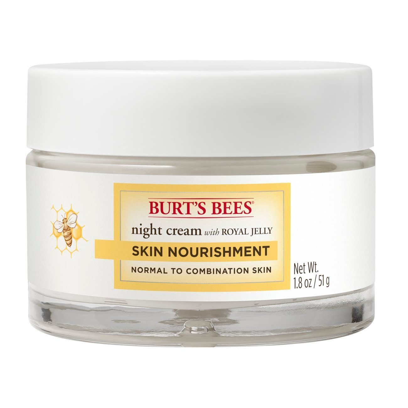 slide 1 of 9, Burt's Bees Night Cream with Royal Jelly Skin Nourishment, 1.8 oz