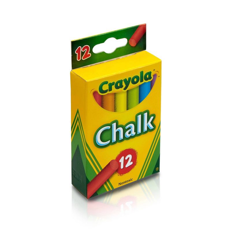 slide 2 of 5, Crayola 12ct Chalk Multicolor, 12 ct