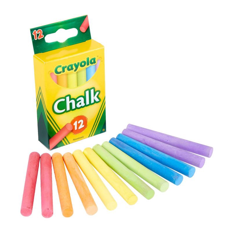 slide 3 of 5, Crayola 12ct Chalk Multicolor, 12 ct