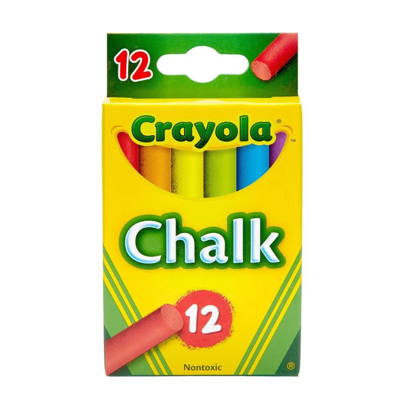 slide 1 of 5, Crayola 12ct Chalk Multicolor, 12 ct