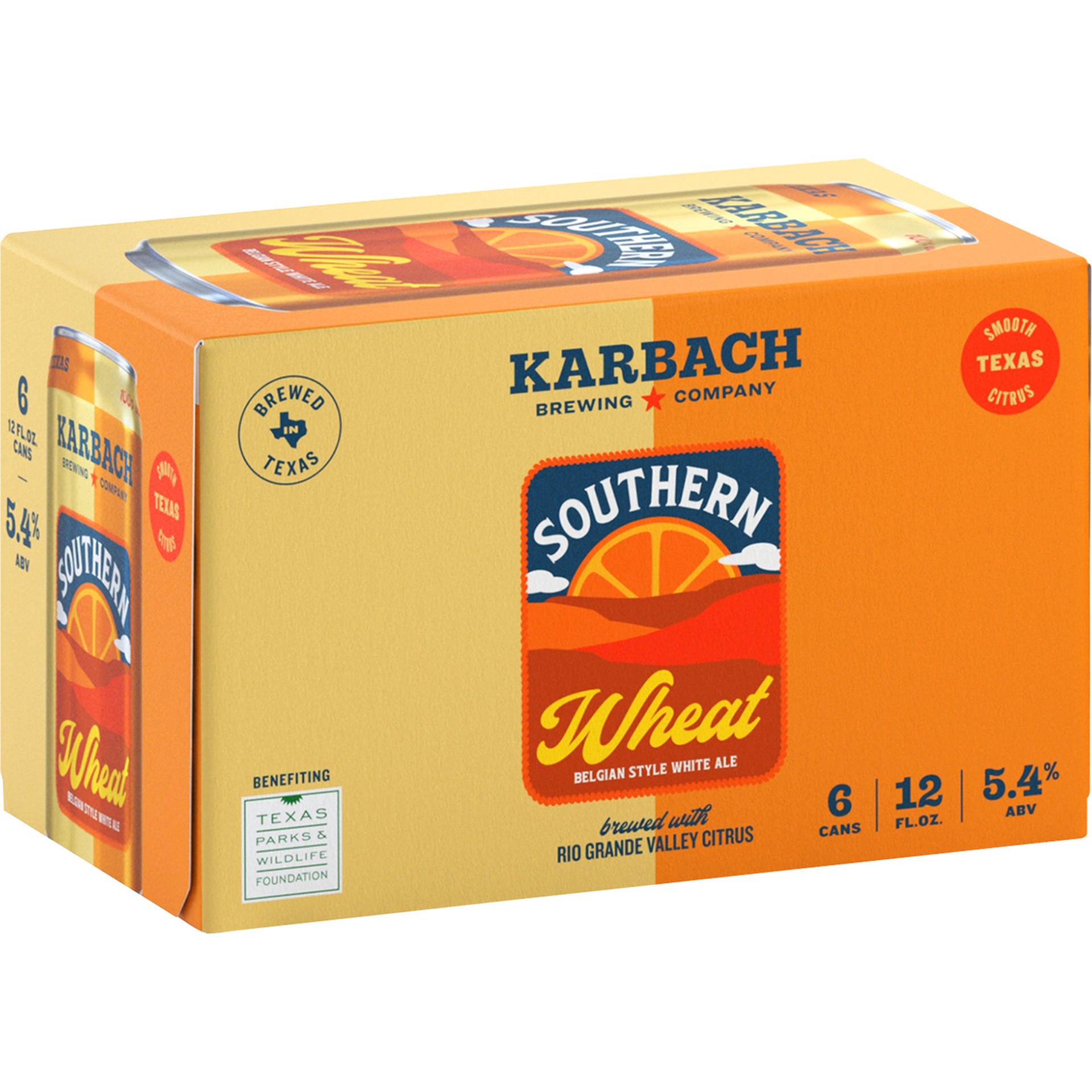 slide 1 of 7, Karbach Brewing Company Southern Wheat Beer is a refreshing wheat beer. This craft beer has a pillowy mouthfeel and a smooth citrus flavor. It has a 5.4% ABV and a 10 IBU rating. 6 pack., 6 ct