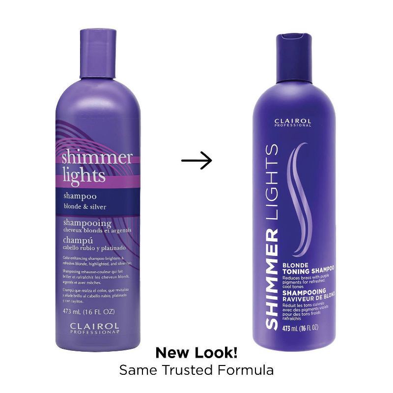 slide 3 of 5, Clairol Professional Shimmer Lights Blonde Toning Shampoo - 16 fl oz, 16 fl oz