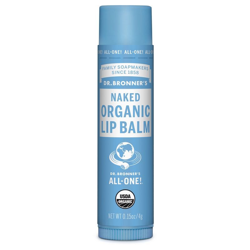 slide 1 of 4, Dr. Bronner's Organic Lip Balm Naked - .15oz, 0.15 oz