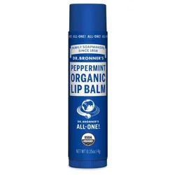 Dr. Bronner's Organic Lip Balm Peppermint - .15oz
