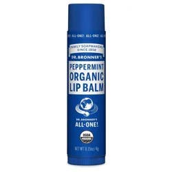 Dr. Bronner's Organic Lip Balm Peppermint - .15oz
