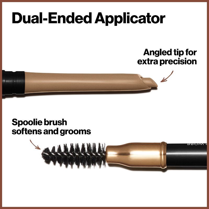 slide 5 of 8, Revlon ColorStay Waterproof Brow Pencil with Brush and Angled Tip - 205 Blonde - 0.012oz, 0.012 oz