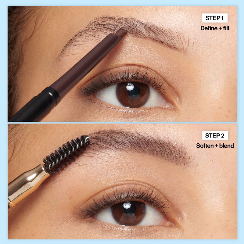 slide 5 of 10, Revlon Colorstay Waterproof Brow Pencil - Fill & Shape - 210 Soft Brown - 0.021oz, 0.021 oz