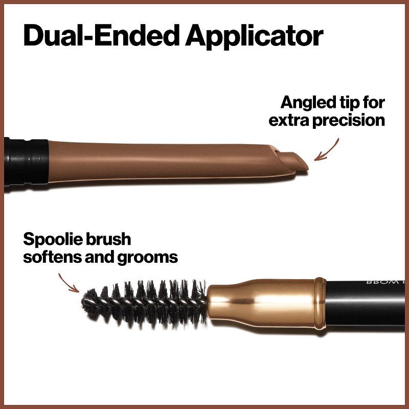 slide 5 of 9, Revlon ColorStay Waterproof Brow Pencil with Brush and Angled Tip - 210 Soft Brown - 0.012oz, 0.012 oz