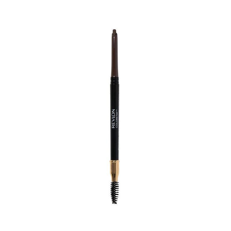 slide 1 of 8, Revlon ColorStay Waterproof Brow Pencil with Brush and Angled Tip - 220 Dark Brown - 0.012oz, 0.012 oz