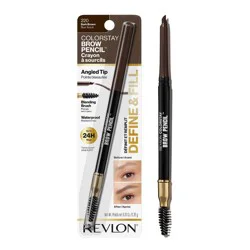 Revlon Colorstay Waterproof Brow Pencil - Fill & Shape - 220 Dark Brown - 0.021oz