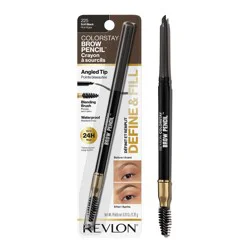 Revlon Colorstay Waterproof Brow Pencil - Fill & Shape - 225 Soft Black - 0.021oz