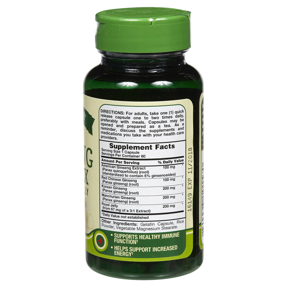 Nature's Truth Super Ginseng Complex Plus Royal Jelly 60 ct Shipt