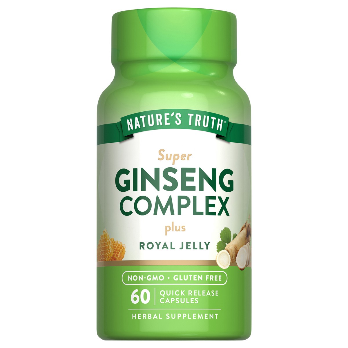 slide 1 of 4, Nature's Truth Super Ginseng Complex plus Royal Jelly, 60 ct