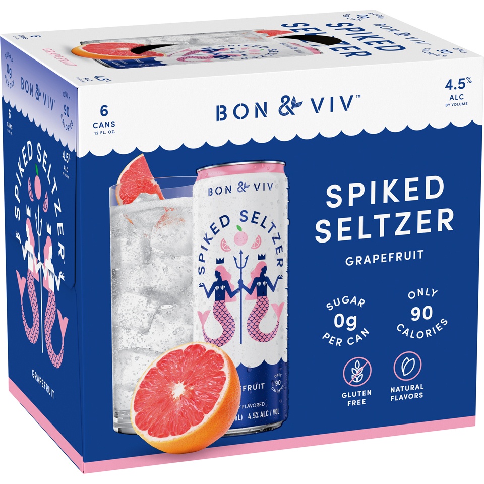 slide 3 of 6, Spiked Seltzer Indian River Grapefruit, 72 oz