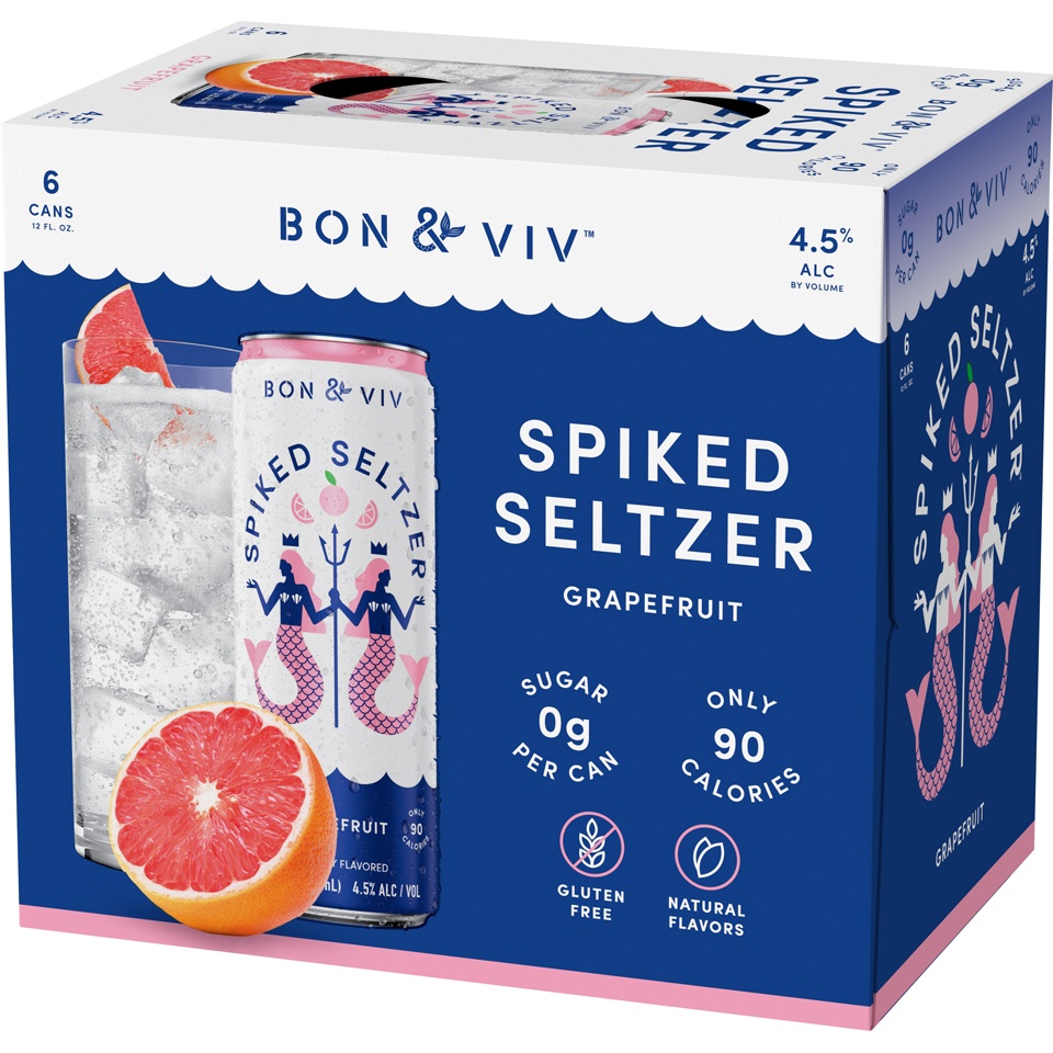 slide 4 of 6, Spiked Seltzer Indian River Grapefruit, 72 oz