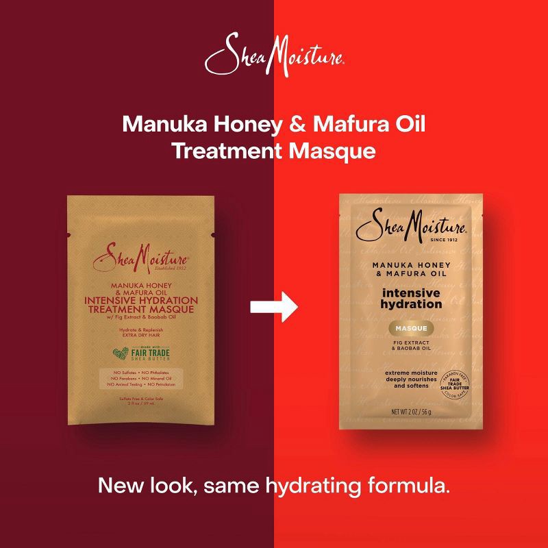 slide 3 of 6, SheaMoisture Manuka Honey & Mafura Hair Oil Intensive Hydration Hair Mask - 2 fl oz, 2 fl oz