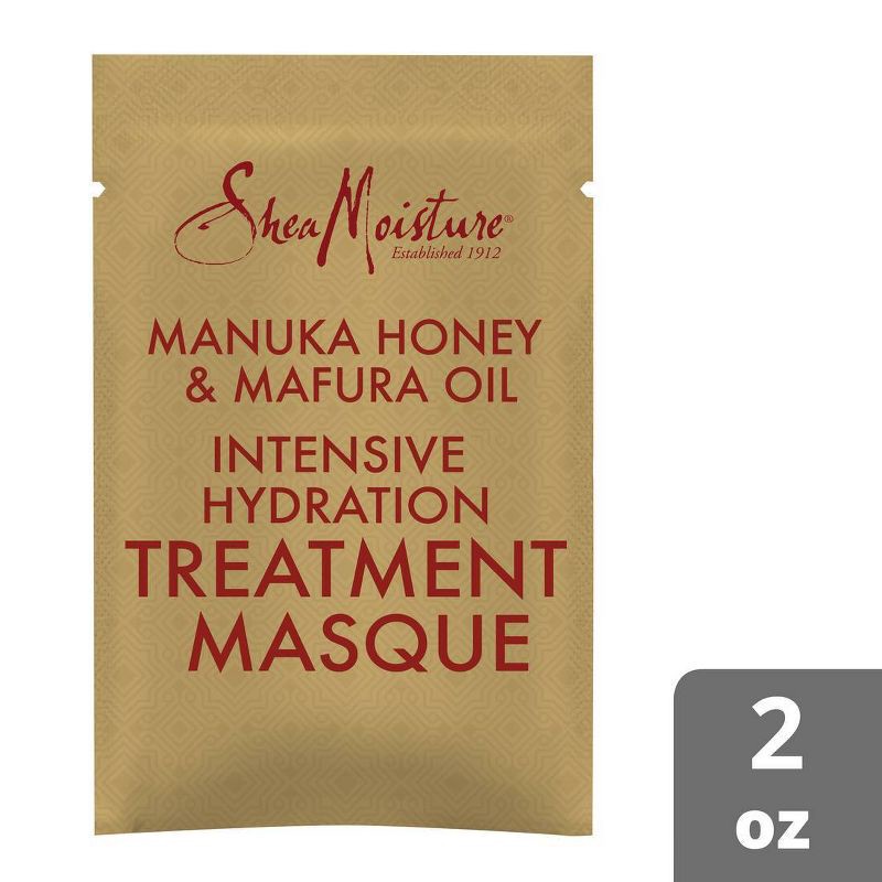 slide 1 of 7, SheaMoisture Manuka Honey & Mafura Oil Intensive Hydration Hair Masque - 2 fl oz, 2 fl oz