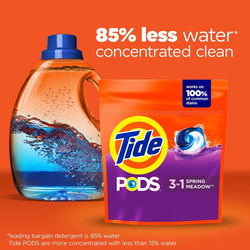 slide 8 of 13, Tide Spring Meadow HE Deep Cleaning Concentrated Laundry Detergent Pods 20 Pacs - 15oz, 15 oz