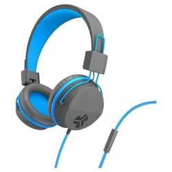 JLab JBuddies Studio Wired Kids Headphones - Gray/Blue