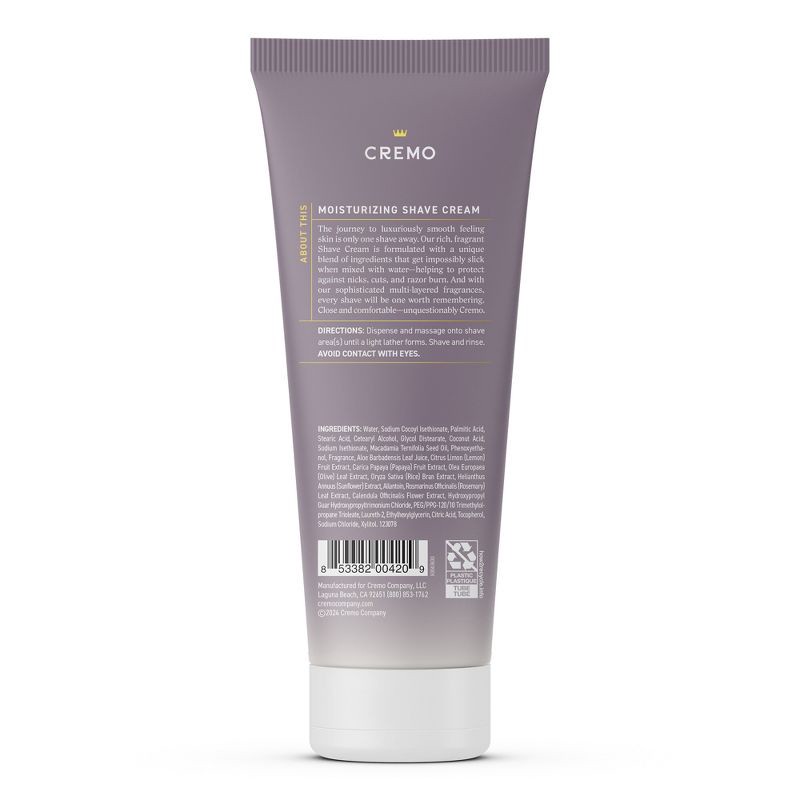 slide 2 of 8, Cremo French Lavender Shave Cream - 6 fl oz, 6 fl oz