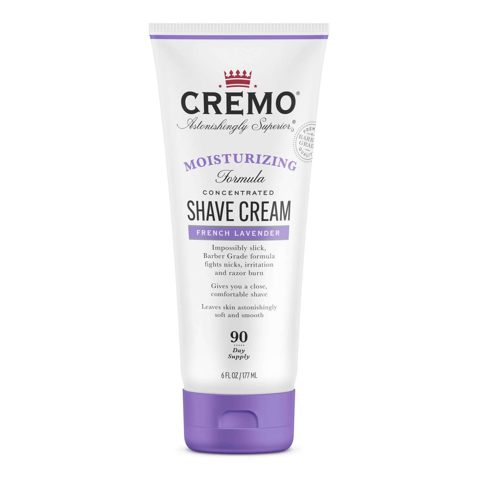 slide 1 of 5, Cremo Bliss Moisturizing Concentrated Shave Cream Lavender - 6 fl oz, 6 fl oz