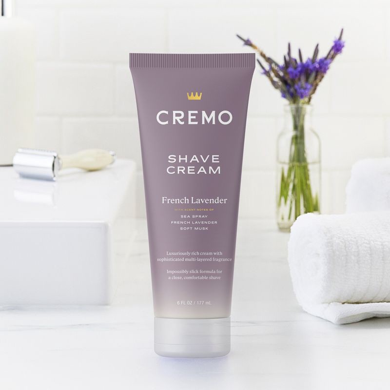 slide 5 of 8, Cremo French Lavender Shave Cream - 6 fl oz, 6 fl oz