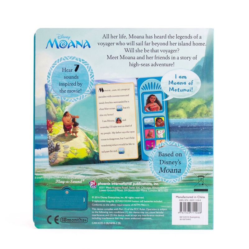 slide 3 of 4, Disney Moana - I Am Moana Little Sound Board Book, 1 ct