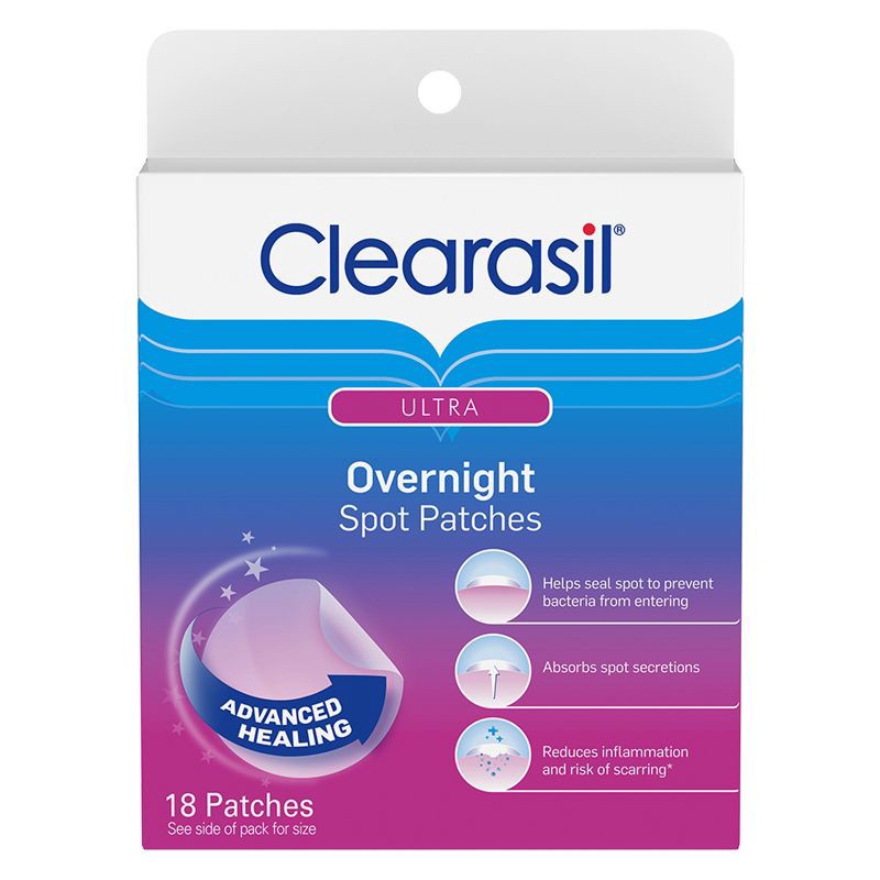 slide 1 of 7, Clearasil Rapid Rescue Healing Spot Patches 18ct, 18 ct