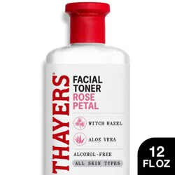 Thayers Natural Remedies Witch Hazel Alcohol Free Toner with Rose Petal - 12 fl oz