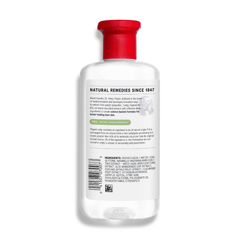 slide 2 of 9, Thayers Natural Remedies Witch Hazel Alcohol Free Toner with Cucumber - 12 fl oz, 12 fl oz